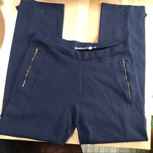 Betabrand dressy yoga pants navy blue large